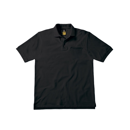 Koszulka polo z kieszenią klasyczna BCPUC11 - Black