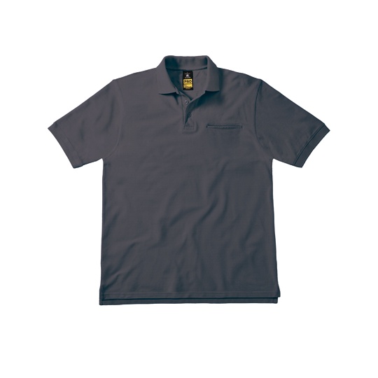 Koszulka Polo Klasyczna Poliester Bawelna BCPUC11 - Dark Grey (Solid)