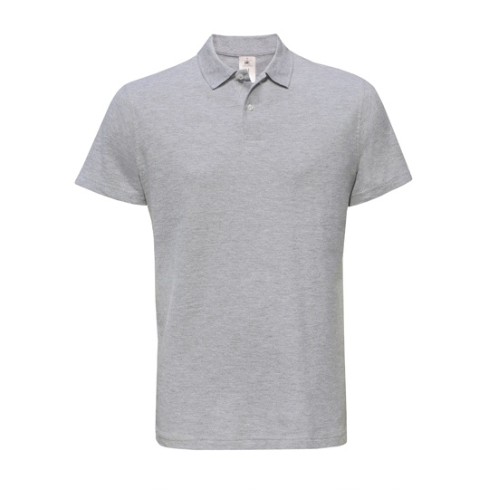 Koszulka Polo Klasyczna Bawełniana Pika BCPUI10 - Heather Grey