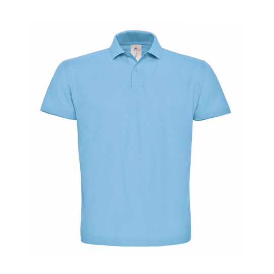 Koszulka Polo Klasyczna Bawełniana Pika BCPUI10 - Light Blue