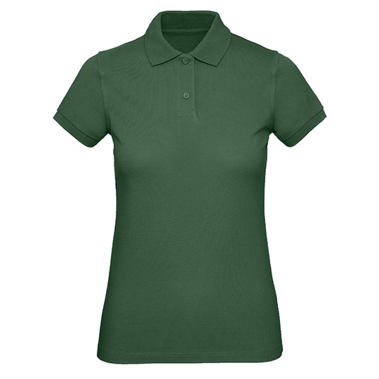 Koszulka Polo Damska Bawelniana Pika BCPW440 - Bottle Green