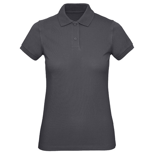 Koszulka Polo Damska Bawelniana Pika BCPW440 - Dark Grey (Solid)