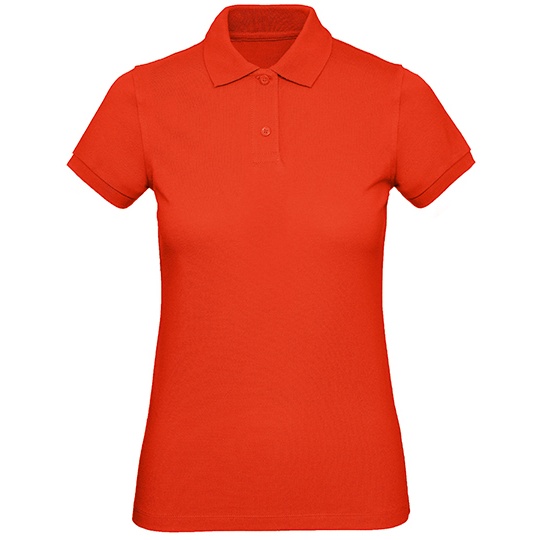 Koszulka Polo Damska Bawelniana Pika BCPW440 - Fire Red