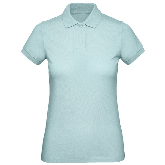 Koszulka Polo Damska Bawelniana Pika BCPW440 - Millennial Mint
