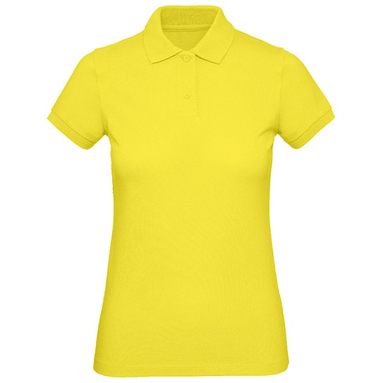 Koszulka Polo Damska Bawelniana Pika BCPW440 - Solar Yellow