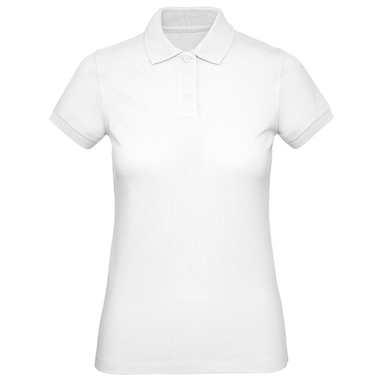 Koszulka Polo Damska Bawelniana Pika BCPW440 - White