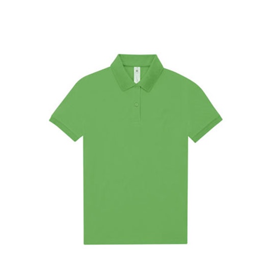 Koszulka Polo Damska Bawelniana Pique BCPW461 - Apple Green
