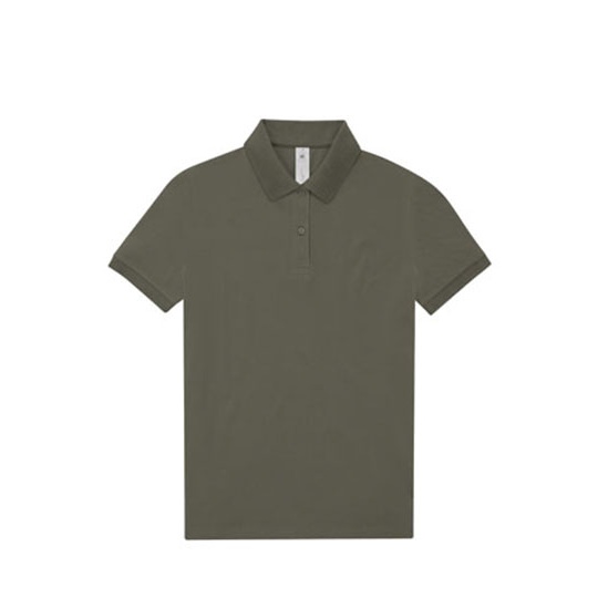 Koszulka Polo Damska Bawelniana Pique BCPW461 - Camo Green