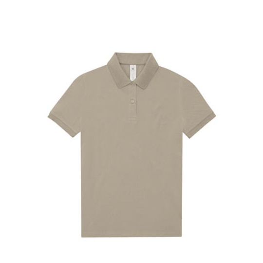 Koszulka Polo Damska Bawelniana Pique BCPW461 - Mastic