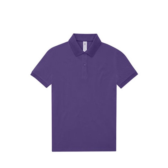 Koszulka Polo Damska Bawelniana Pique BCPW461 - Meta Lilac