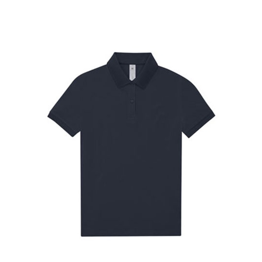 Koszulka Polo Damska Bawelniana Pique BCPW461 - Navy
