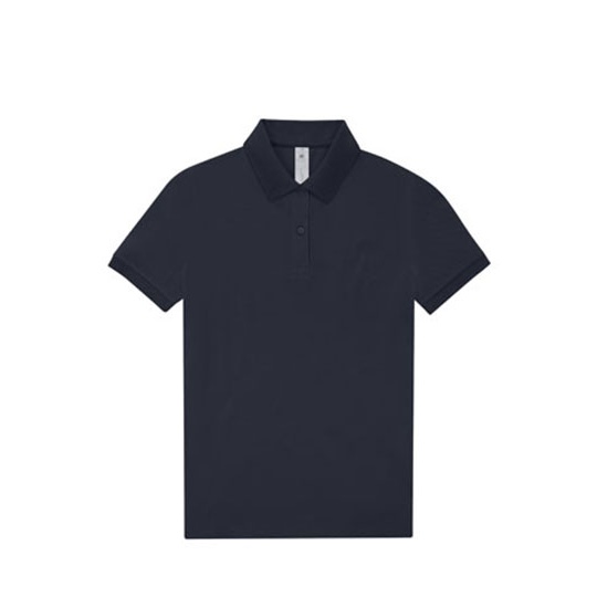 Koszulka Polo Damska Bawelniana Pique BCPW461 - Navy Pure