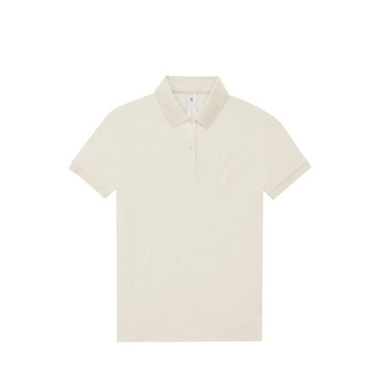 Koszulka Polo Damska Bawelniana Pique BCPW461 - Off White