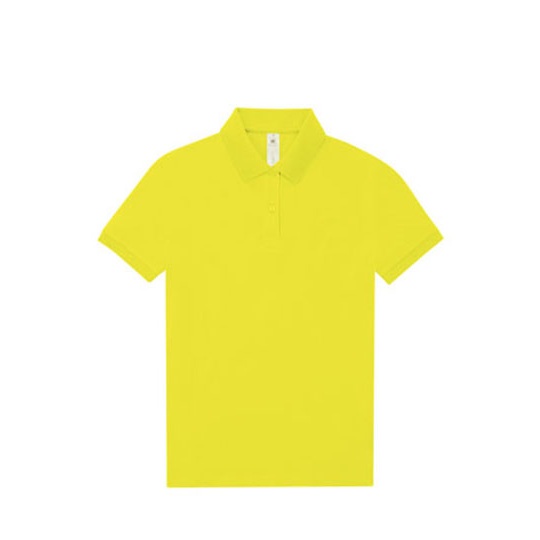 Koszulka Polo Damska Bawelniana Pique BCPW461 - Pixel Lime