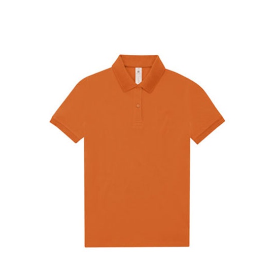 Koszulka Polo Damska Bawelniana Pique BCPW461 - Pure Orange