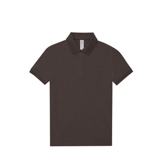 Koszulka Polo Damska Bawełniana Pique BCPW461 - Roasted Coffee
