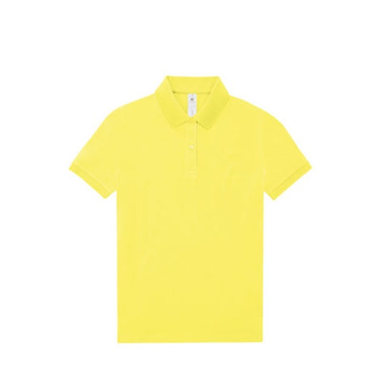 Koszulka Polo Damska Bawelniana Pique BCPW461 - Solar Yellow