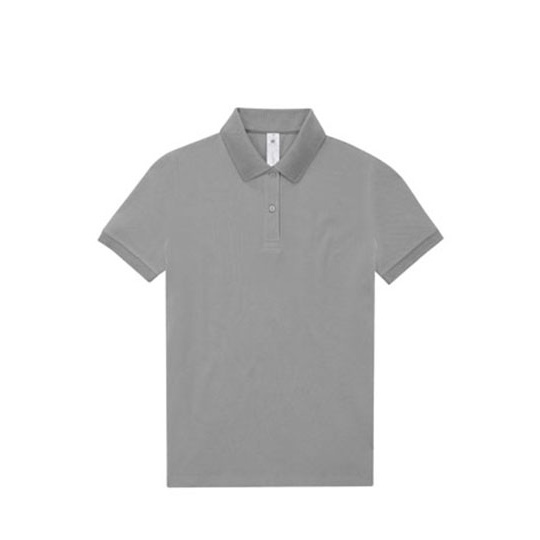 Koszulka Polo Damska Bawelniana Pique BCPW461 - Sport Grey (Heather)