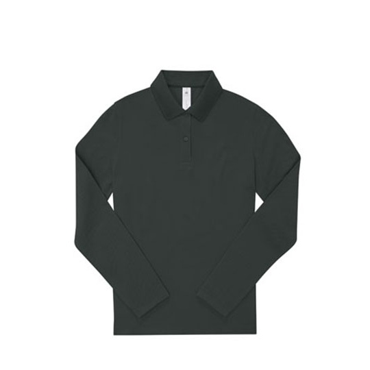 Koszulka Polo Damska Dlugi Rekaw Bawelniana Pika BCPW462 - Dark Forest