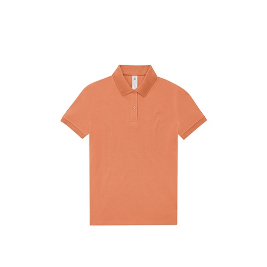 Koszulka Polo Damska Bawelniana Fine Piqué BCPW463 - Amalfi Coral