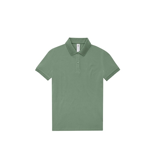 Koszulka Polo Damska Bawełniana Fine Piqué BCPW463 - Amalfi Green