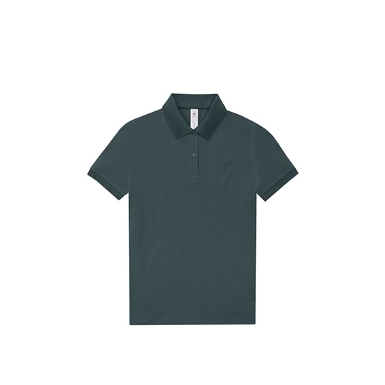 Koszulka Polo Damska Bawelniana Fine Piqué BCPW463 - Amalfi Teal