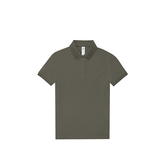 Koszulka Polo Damska Bawelniana Fine Piqué BCPW463 - Camo Green