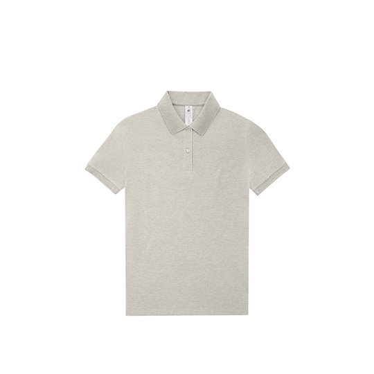 Koszulka Polo Damska Bawelniana Fine Piqué BCPW463 - Heather Grey Fog