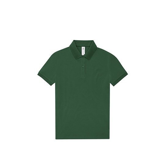 Koszulka Polo Damska Bawelniana Fine Piqué BCPW463 - Ivy Green