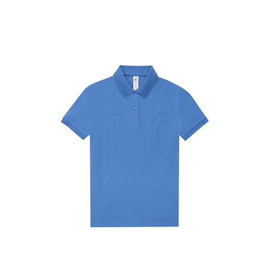 Koszulka Polo Damska Bawelniana Fine Piqué BCPW463 - Lake Blue