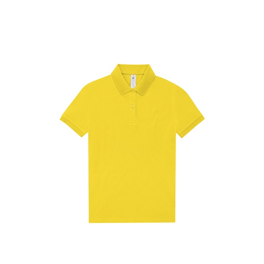 Koszulka Polo Damska Bawelniana Fine Piqué BCPW463 - Mellow Yellow