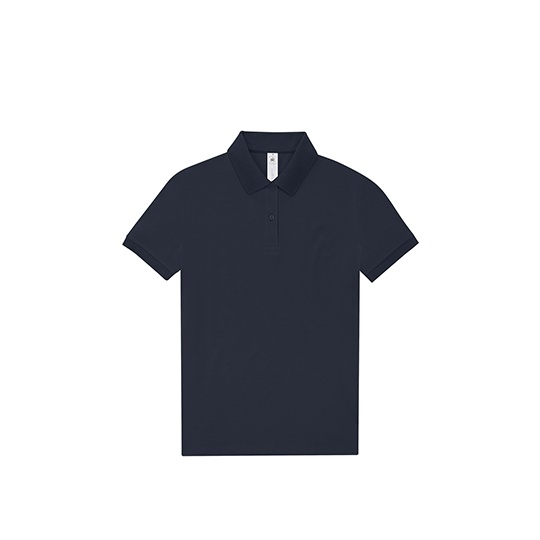 Koszulka Polo Damska Bawelniana Fine Piqué BCPW463 - Navy