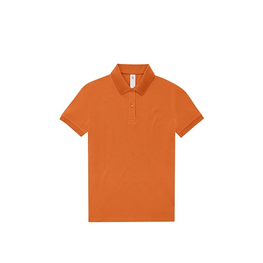 Koszulka Polo Damska Bawelniana Fine Piqué BCPW463 - Pure Orange