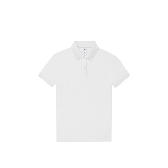 Koszulka Polo Damska Bawełniana Fine Piqué BCPW463 - White