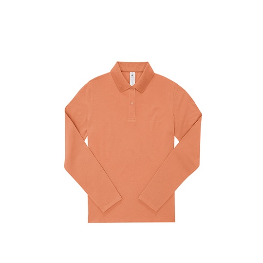 Koszulka Polo Damska Klasyczna Bawelna Pique BCPW464 - Amalfi Coral