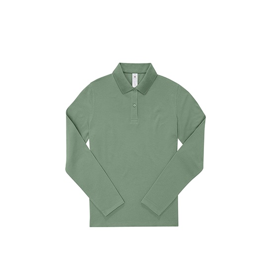 Koszulka Polo Damska Klasyczna Bawelna Pique BCPW464 - Amalfi Green