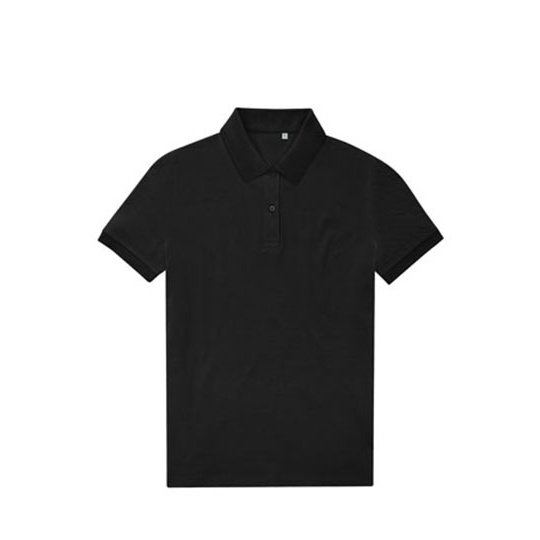 Koszulka Polo Klasyczna Pika Poliester Bawelna BCPW465 - Black