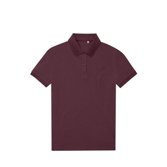 Koszulka Polo Klasyczna Pika Poliester Bawelna BCPW465 - Burgundy
