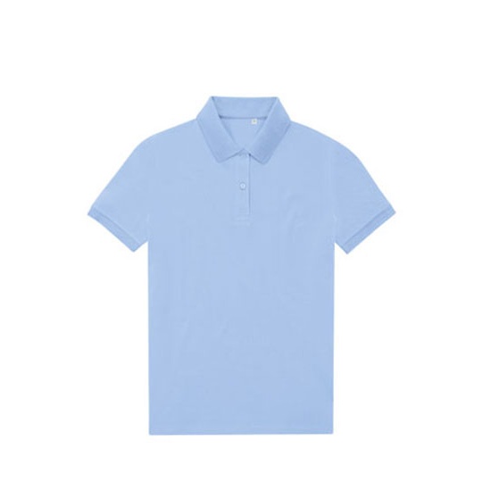 Koszulka Polo Klasyczna Pika Poliester Bawelna BCPW465 - Lotus Blue