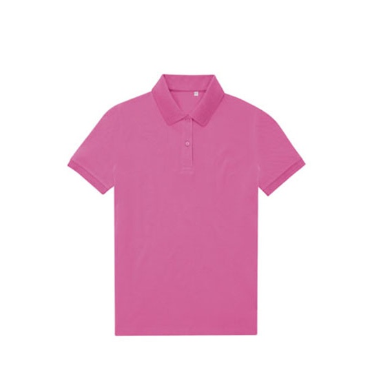 Koszulka Polo Klasyczna Pika Poliester Bawelna BCPW465 - Lotus Pink