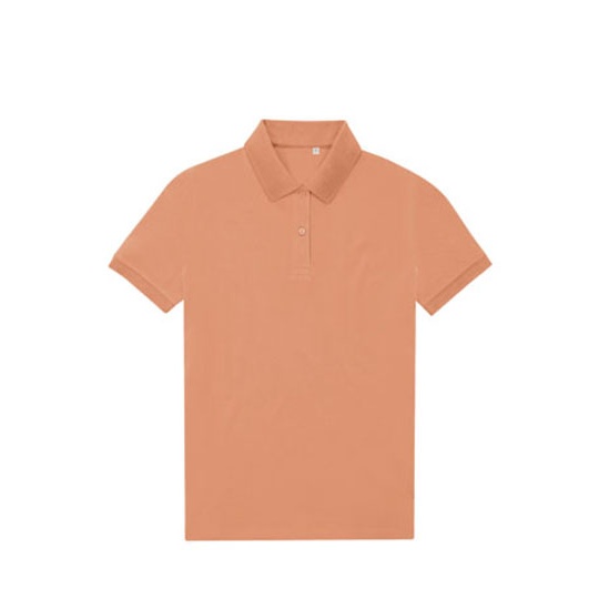 Koszulka Polo Klasyczna Pika Poliester Bawelna BCPW465 - Melon Orange