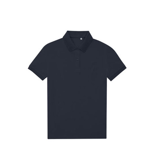 Damska koszulka polo klasyczna BCPW465 - Navy