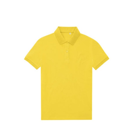Koszulka Polo Klasyczna Pika Poliester Bawełna BCPW465 - Pop Yellow