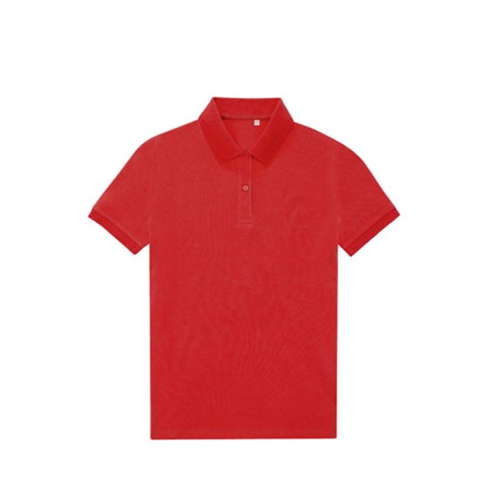 Koszulka Polo Klasyczna Pika Poliester Bawelna BCPW465 - Red