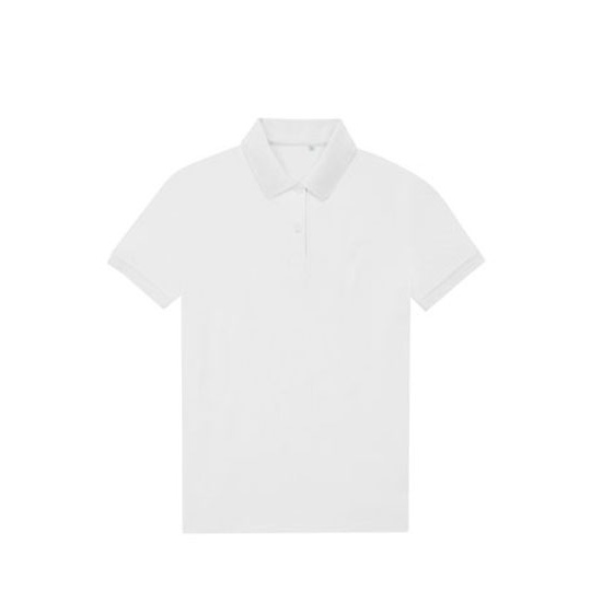 Koszulka Polo Klasyczna Pika Poliester Bawelna BCPW465 - White