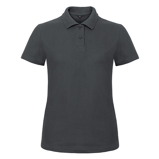 Damska koszulka polo slim BCPWI11 - Anthracite