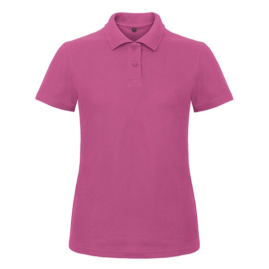 Damska koszulka polo slim BCPWI11 - Fuchsia