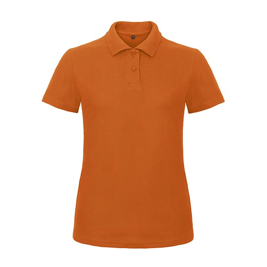 Damska koszulka polo slim BCPWI11 - Orange