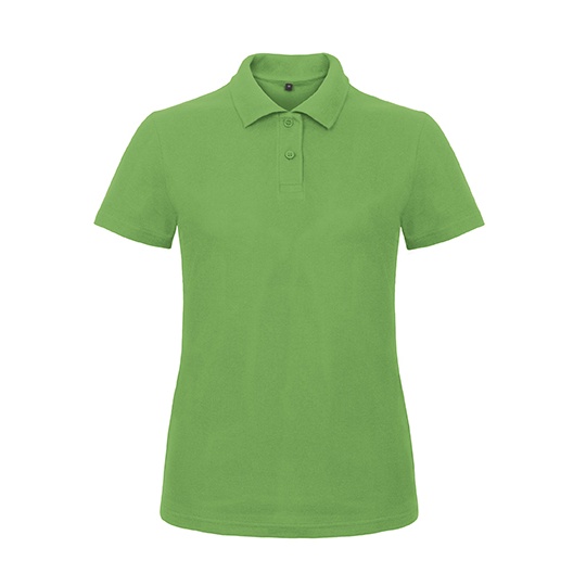 Damska koszulka polo slim BCPWI11 - Real Green