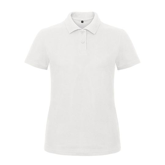 Damska koszulka polo slim BCPWI11 - White
